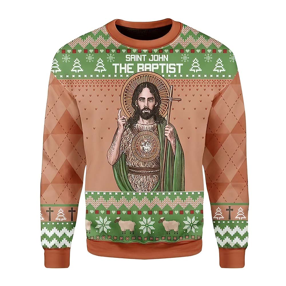 Saint John The Baptist Christmas Sweater Saint John The Baptist Christmas Sweater
