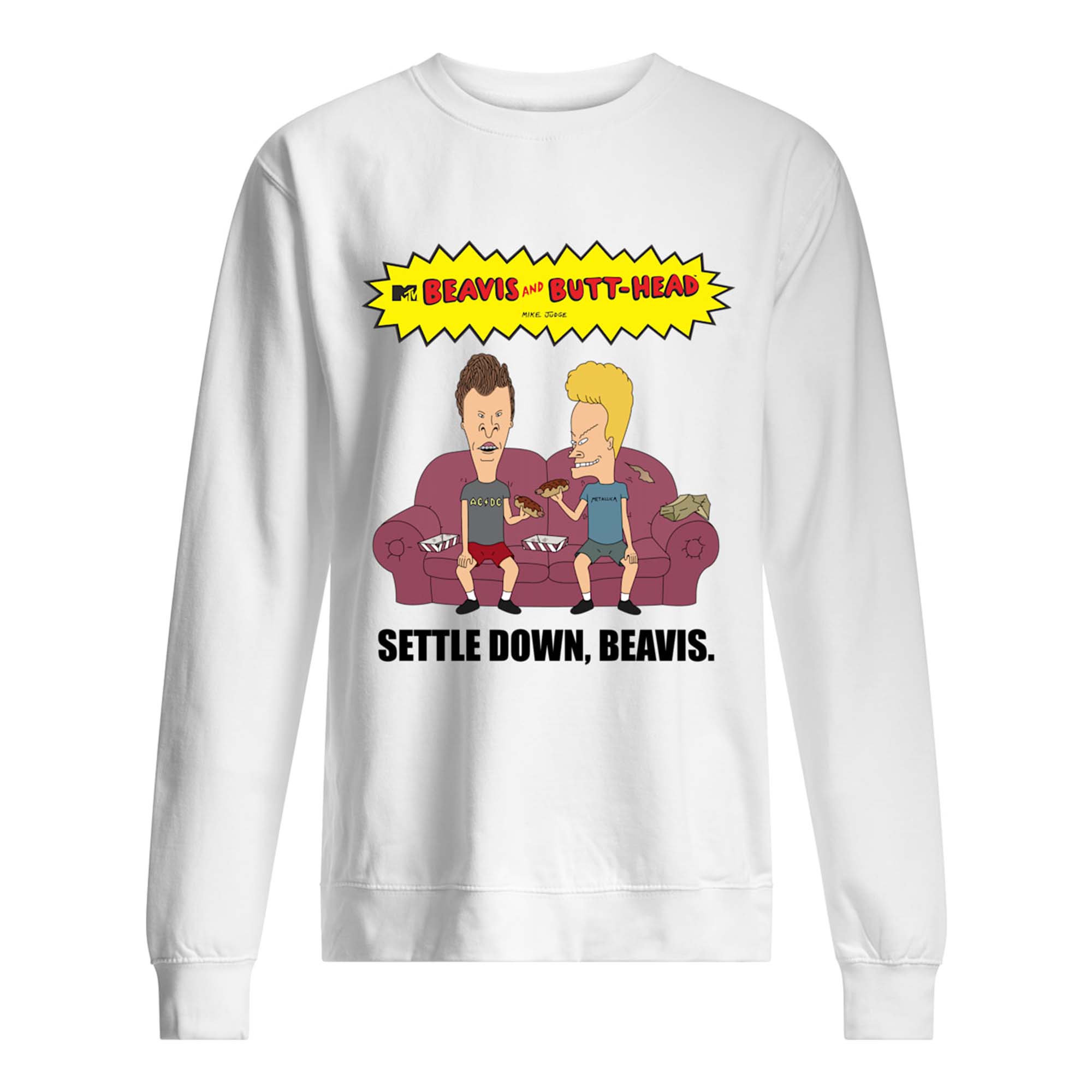 Beavis And Butthead Settle Down Beavis Shirt Beavis And Butthead Settle Down Beavis Shirt