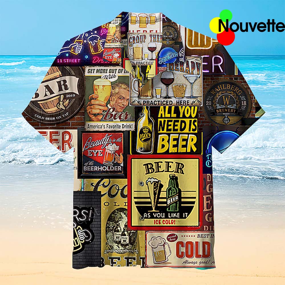 Cheers To Beer 3D Hawaiian Shirt Cheers To Beer 3D Hawaiian Shirt