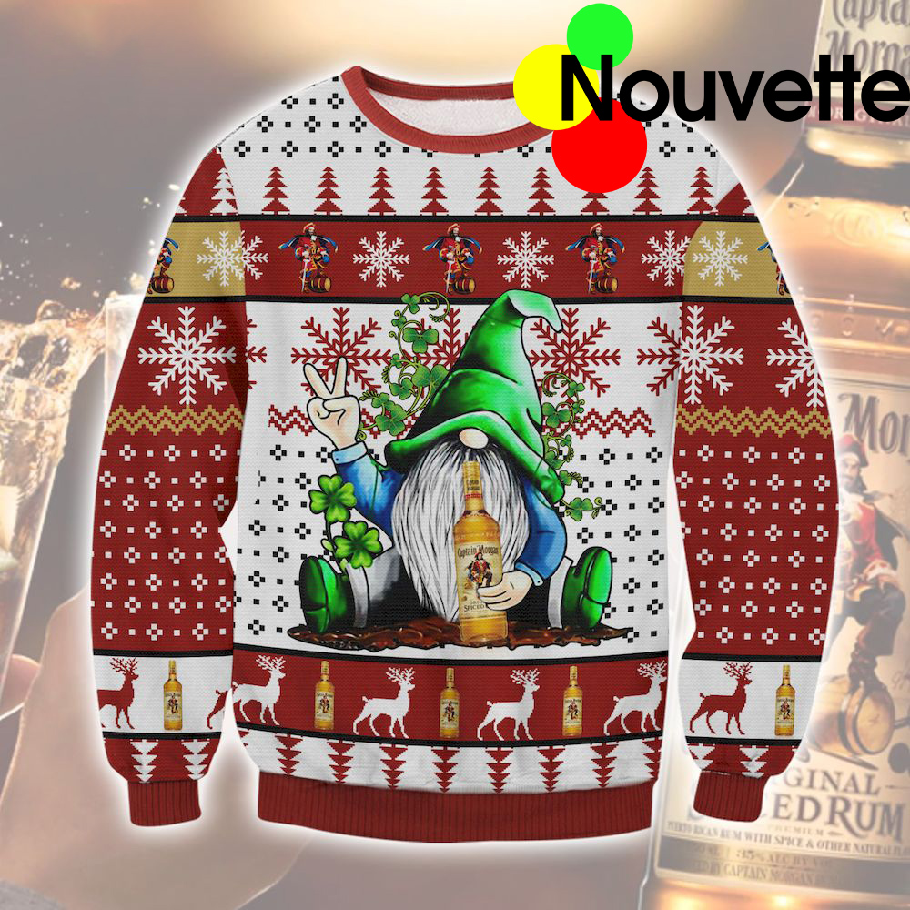 Captain Morgan Gnome Ugly Christmas Sweater Captain Morgan Gnome Ugly Christmas Sweater