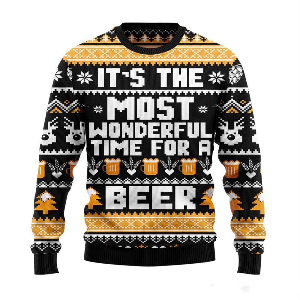It’S The Most Wonderful Time For Beer Christmas Sweater It’S The Most Wonderful Time For Beer Christmas Sweater