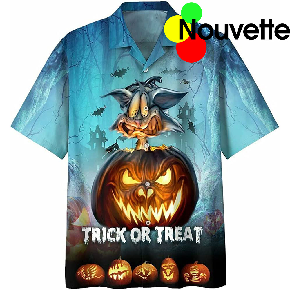 Rabbit Scary Jack O Lantern Halloween Hawaiian Shirt Rabbit Scary Jack O Lantern Halloween Hawaiian Shirt