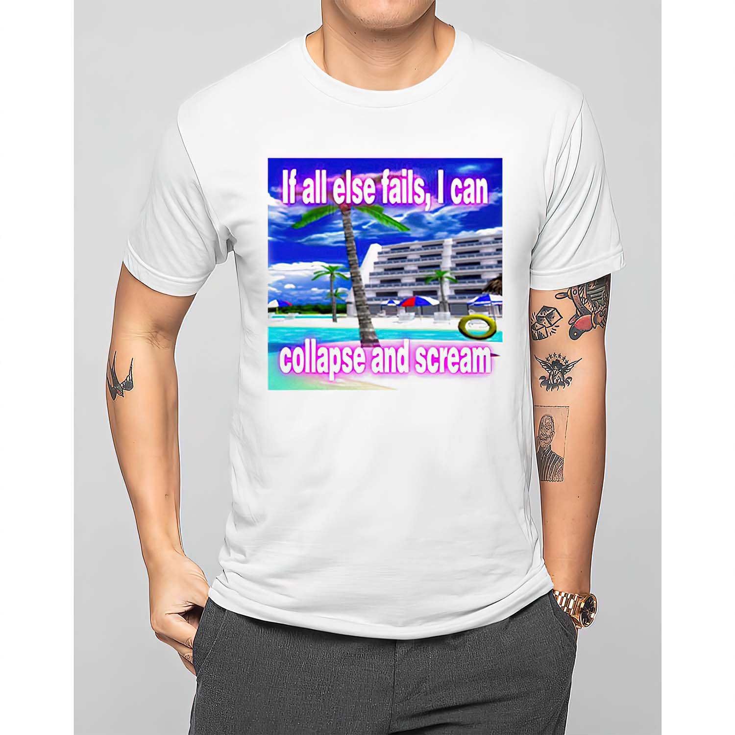 If All Else Fails I Can Collapse And Scream Shirt If All Else Fails I Can Collapse And Scream Shirt