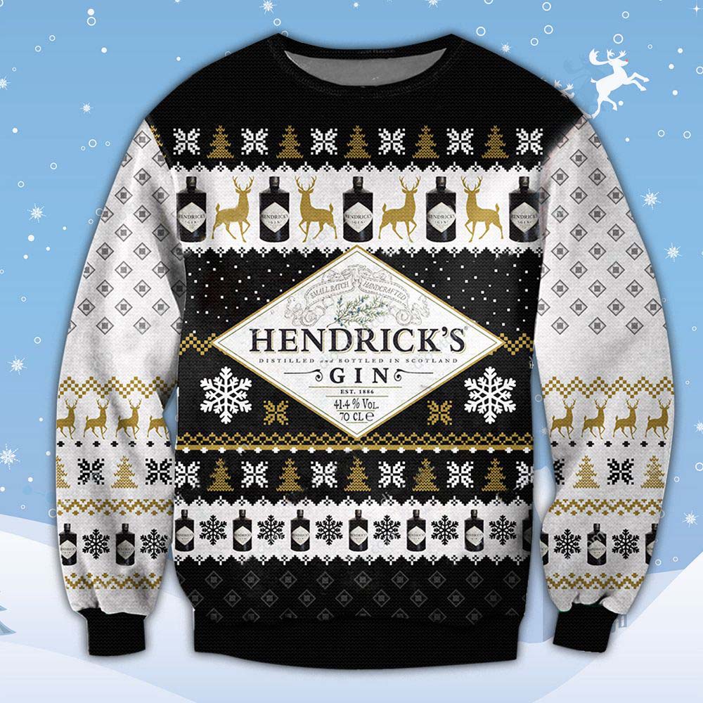 Hendrick’S Gin Ugly Christmas Sweater Hendrick’S Gin Ugly Christmas Sweater