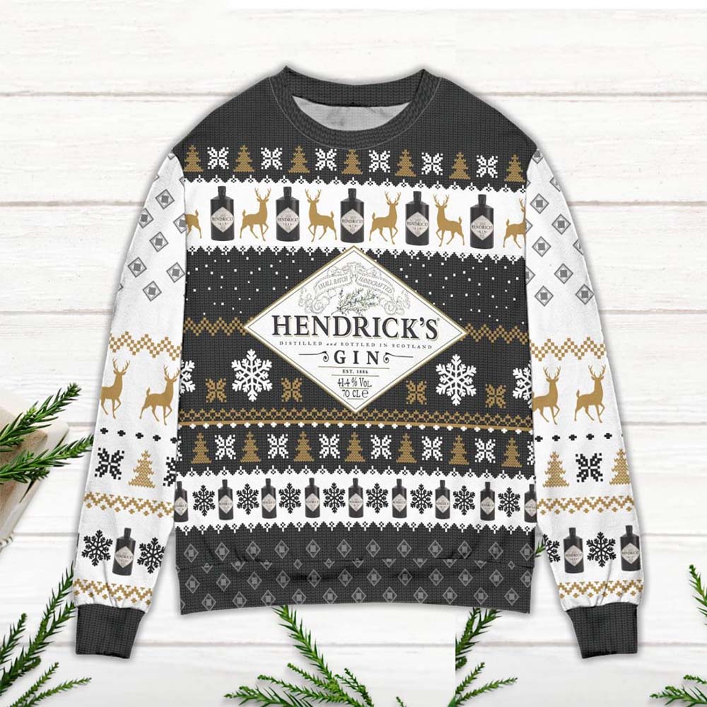 Hendrick’S Gin Ugly Christmas Sweater Hendrick’S Gin Ugly Christmas Sweater