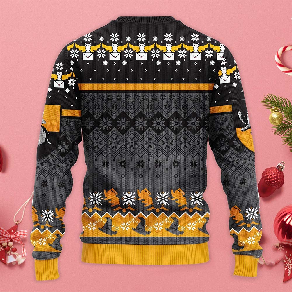 Harry Potter Hufflepuff Christmas Sweater Harry Potter Hufflepuff Christmas Sweater