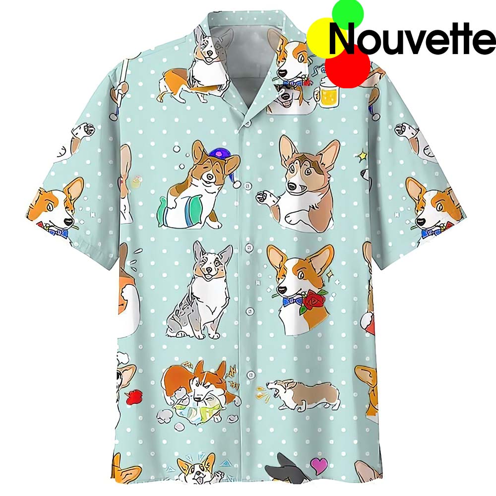 Corgi Hawaiian Shirt Corgi Hawaiian Shirt