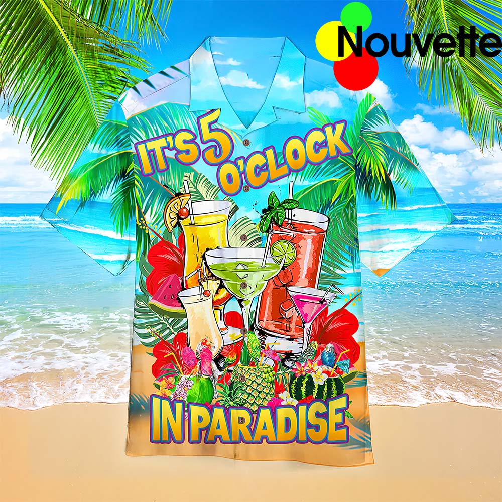 It’S 5 O’Clock Somewhere In Paradise Hawaiian Shirt