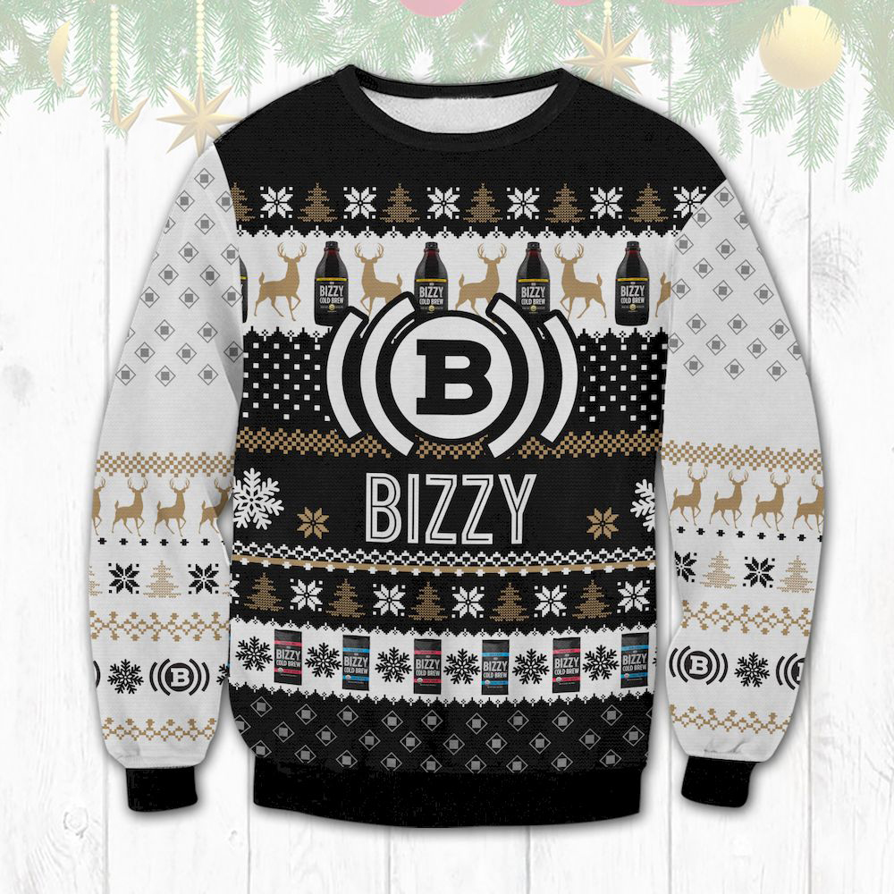 Bizzy Coffee Ugly Christmas Sweater Bizzy Coffee Ugly Christmas Sweater