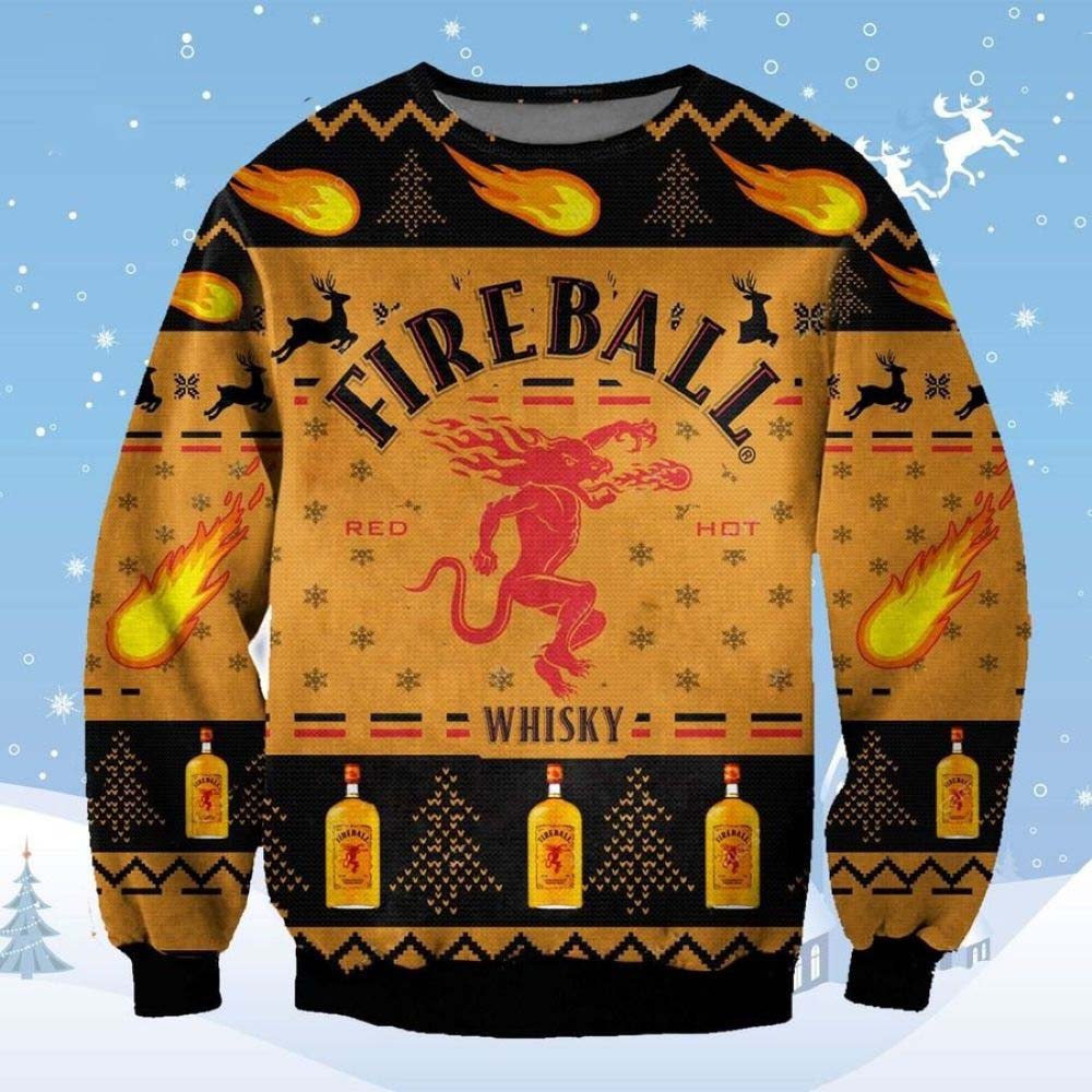 Fireball Whisky Christmas Sweater Fireball Whisky Christmas Sweater