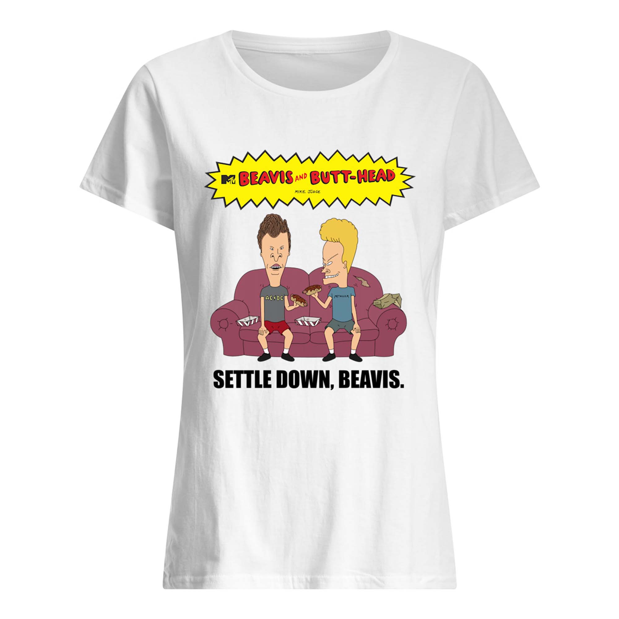 Beavis And Butthead Settle Down Beavis Shirt Beavis And Butthead Settle Down Beavis Shirt