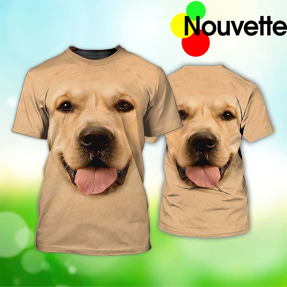 Golden Retriever Face 3D Shirt Golden Retriever Face 3D Shirt