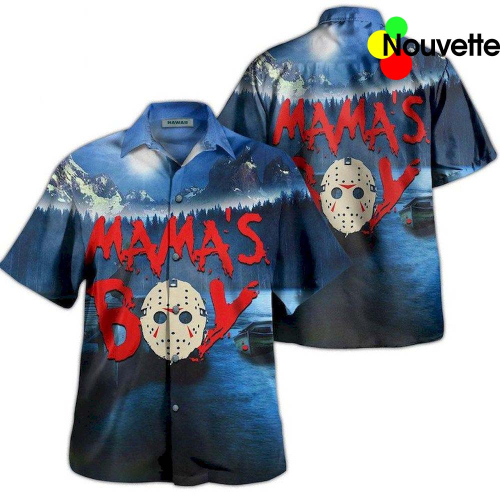 Mama’S Boy Michael Myers Hawaiian Shirt