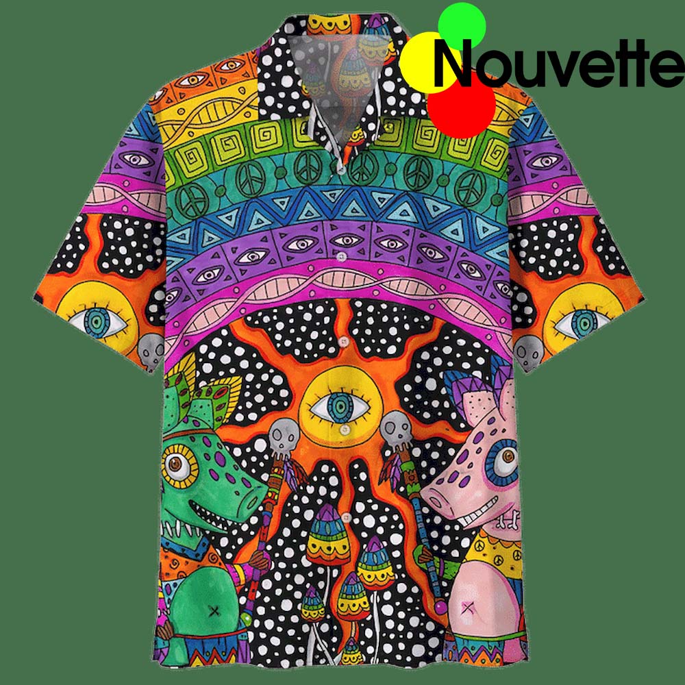 Hippie Eyes Hawaiian Shirt Hippie Eyes Hawaiian Shirt