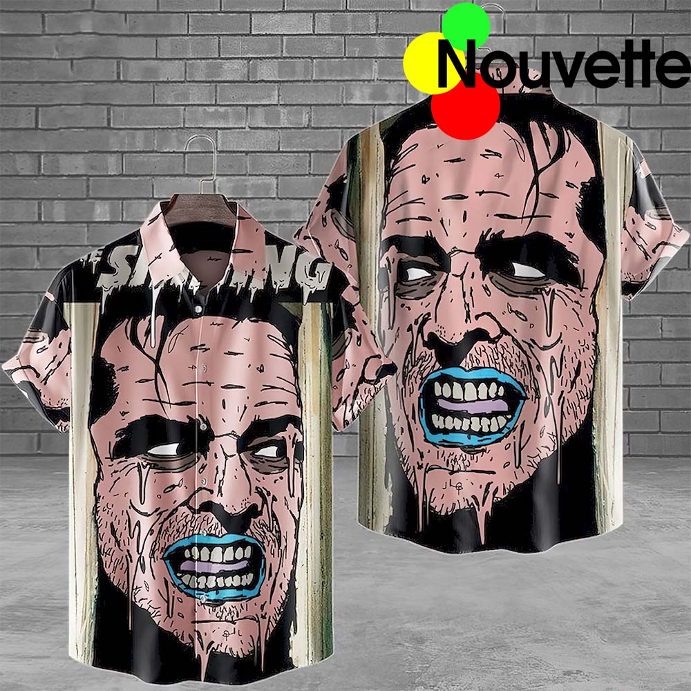 Evil Face Halloween Hawaiian Shirt Evil Face Halloween Hawaiian Shirt
