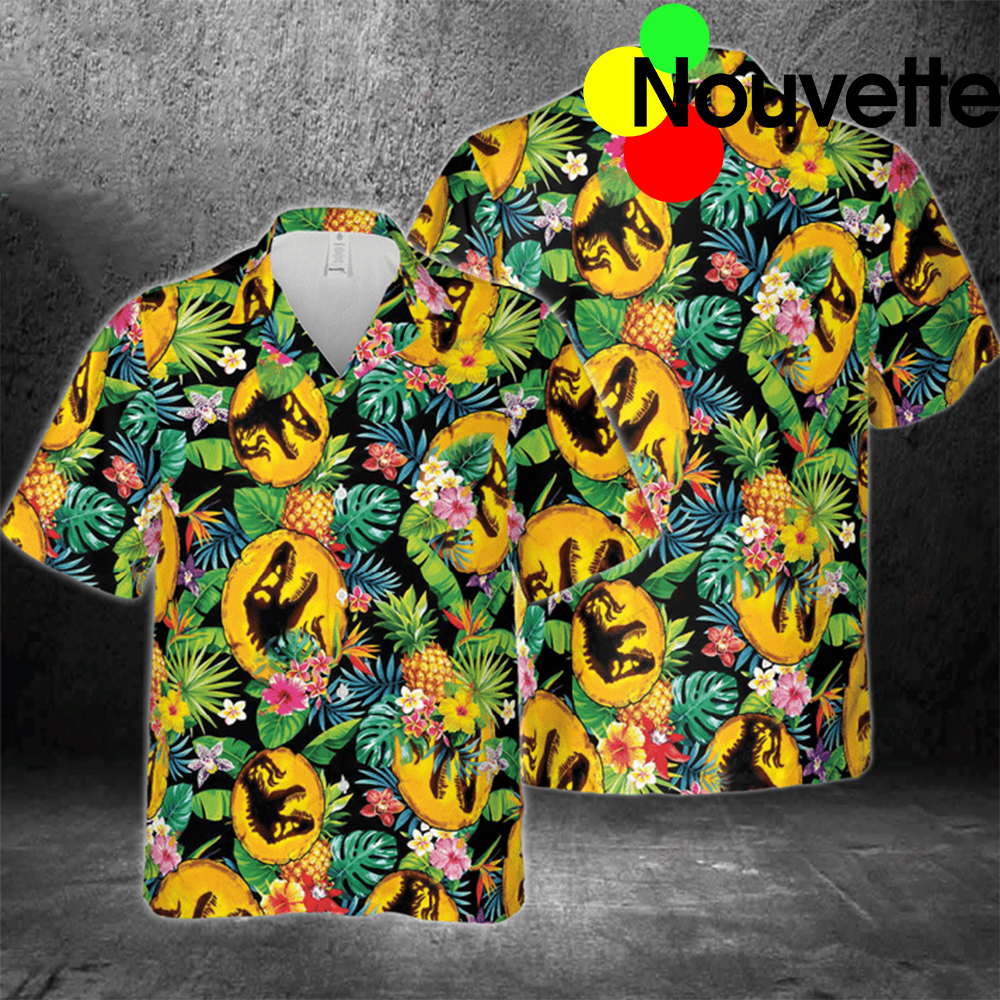 Dinosaur Pineapple Hawaiian Shirt Dinosaur Pineapple Hawaiian Shirt
