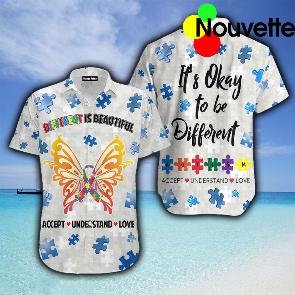 Different Is Beautiful Accept Understand Love Autism Hawaiian Shirt Different Is Beautiful Accept Understand Love Autism Hawaiian Shirt