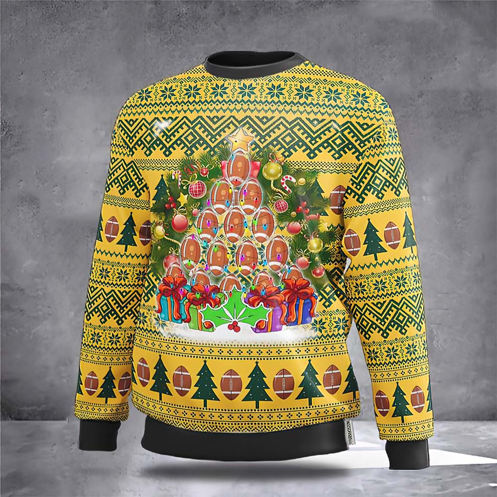 Rugby Player Merry Christmas Sweater
