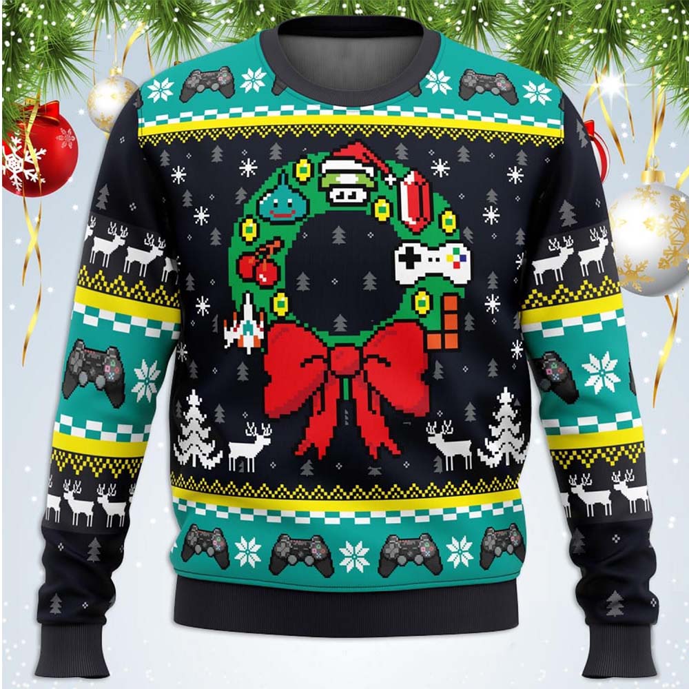 Game On Gamer Ugly Christmas Sweater Game On Gamer Ugly Christmas Sweater