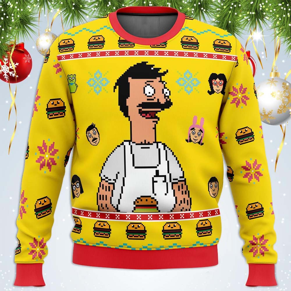 Bob’S Burgers Ugly Christmas Sweater Bob’S Burgers Ugly Christmas Sweater