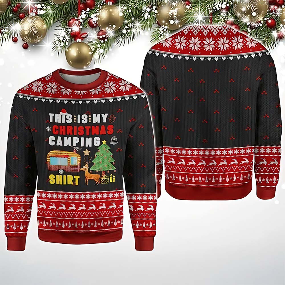 This Is My Christmas Camping Shirt Sweater This Is My Christmas Camping Shirt Sweater