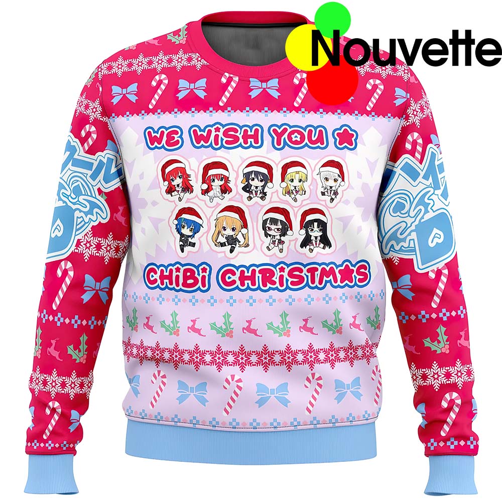 We Wish You Chibi Christmas Sweater We Wish You Chibi Christmas Sweater