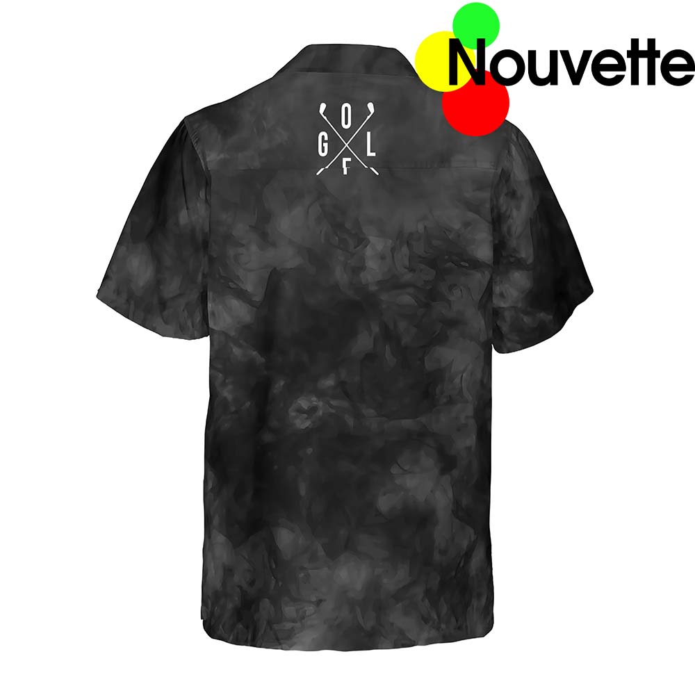 Golfer On Smoke Hawaiian Shirt Golfer On Smoke Hawaiian Shirt