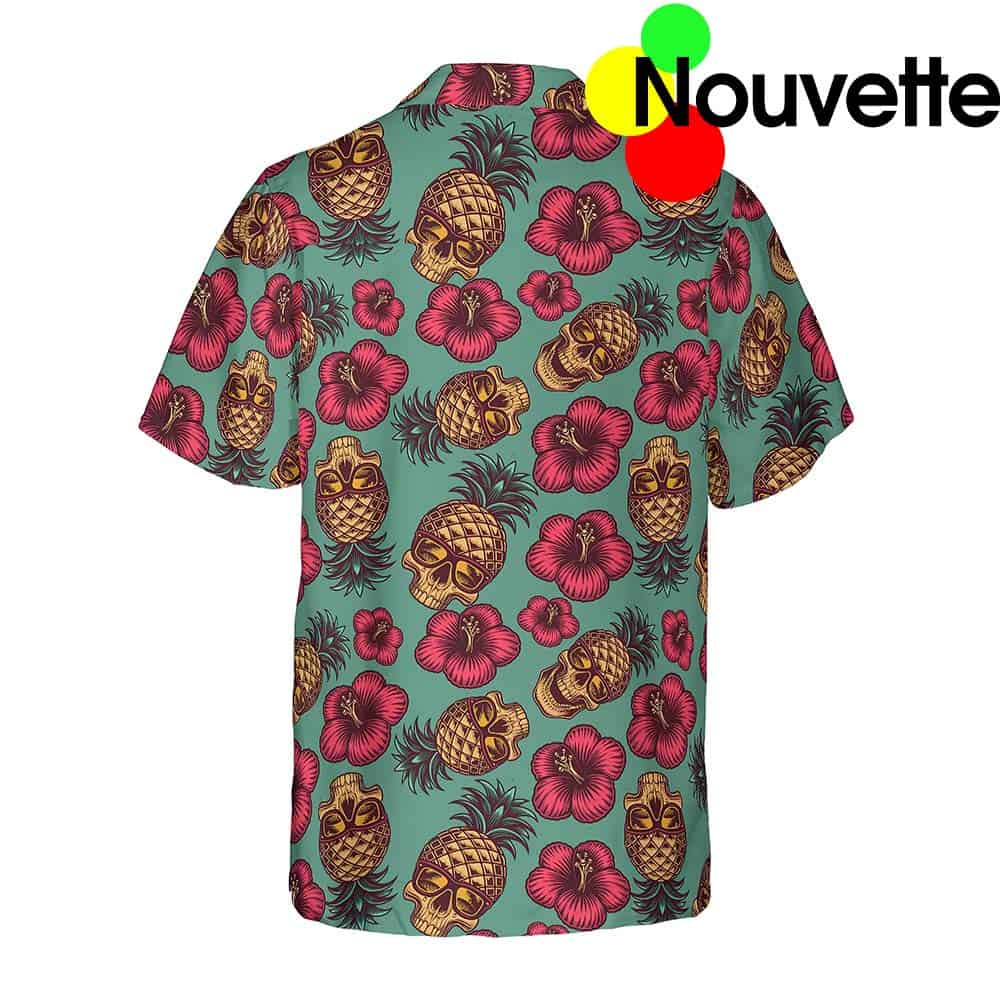 Pineapple Skull Pattern Hawaiian Shirt Pineapple Skull Pattern Hawaiian Shirt