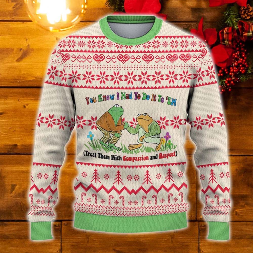 Frog You Know I Had To Do It To Em Christmas Sweater Frog You Know I Had To Do It To Em Christmas Sweater