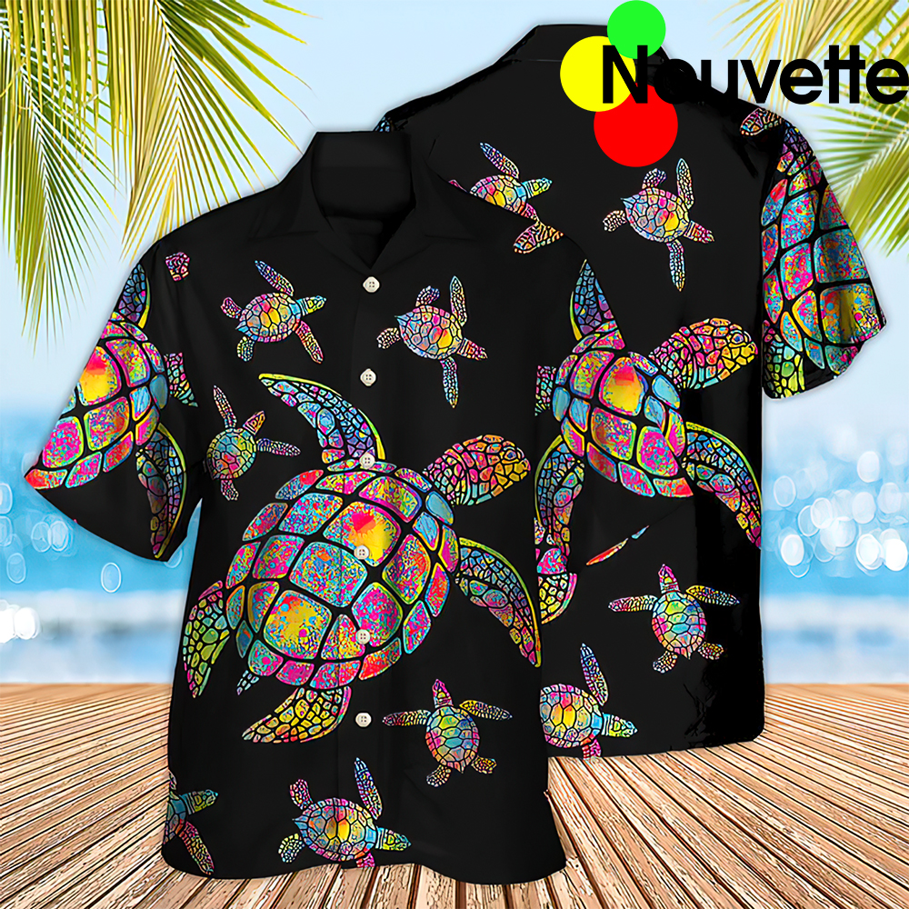 Hippie Turtle Love Ocean Hawaiian Shirt Hippie Turtle Love Ocean Hawaiian Shirt