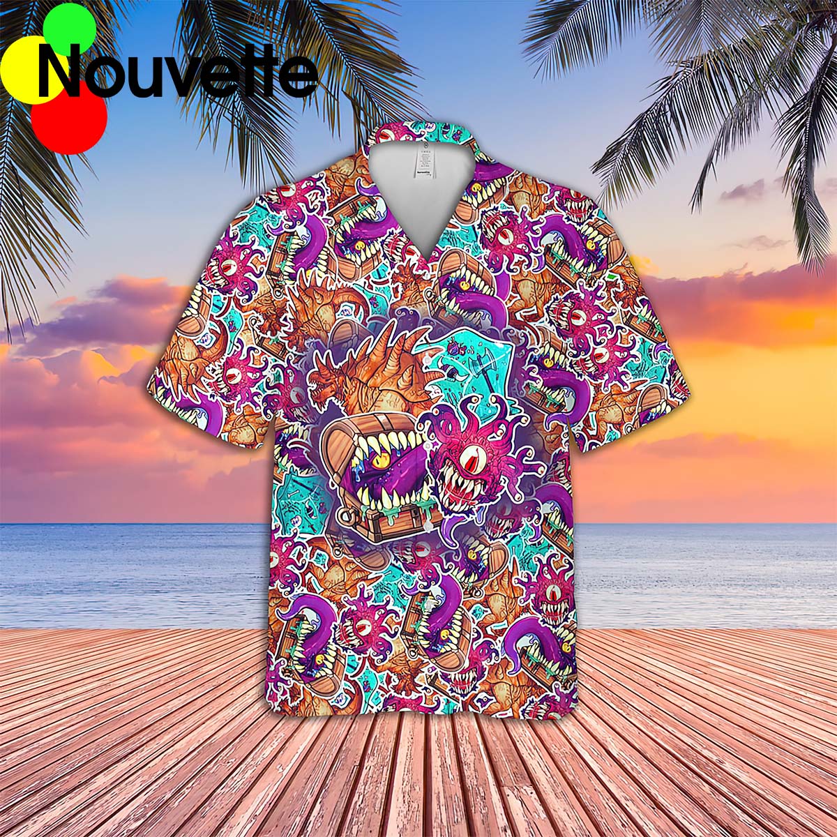 Dnd Monster Hawaiian Shirt Dnd Monster Hawaiian Shirt
