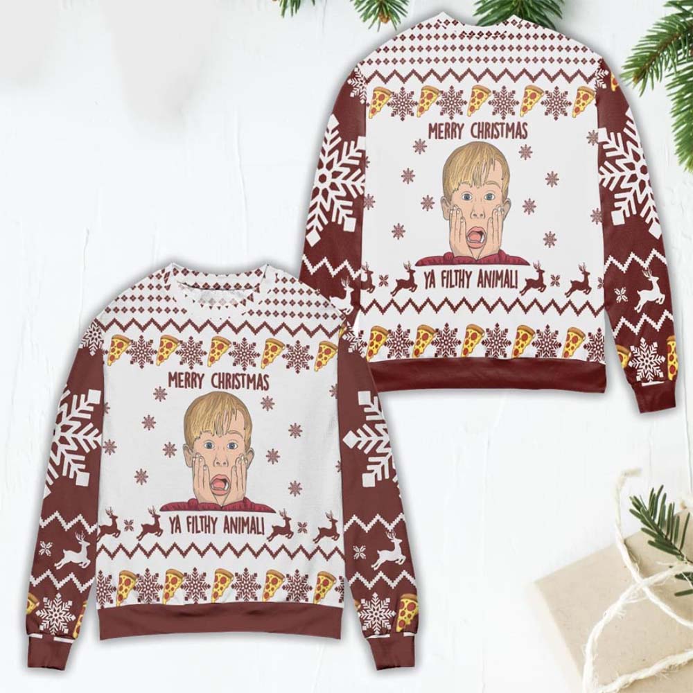 Merry Christmas Ya Filthy Animal Sweater