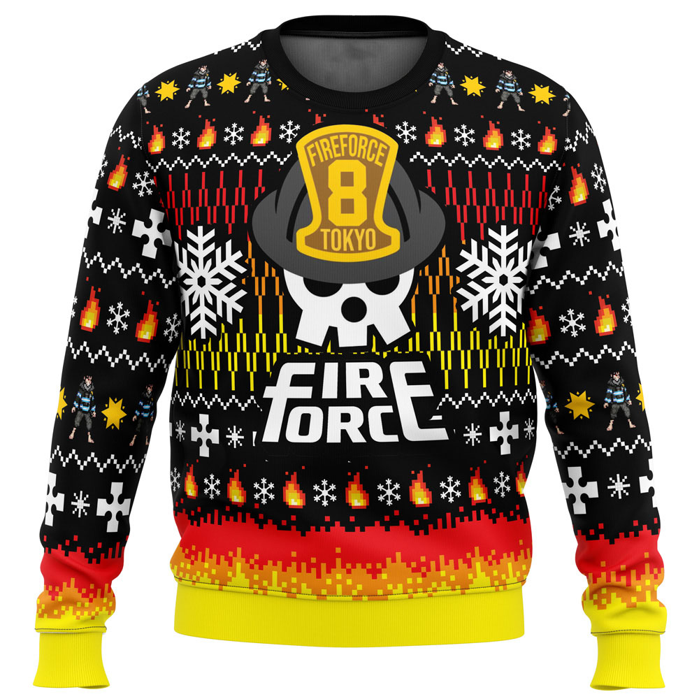Fire Force 8 Tokyo Christmas Sweater Fire Force 8 Tokyo Christmas Sweater