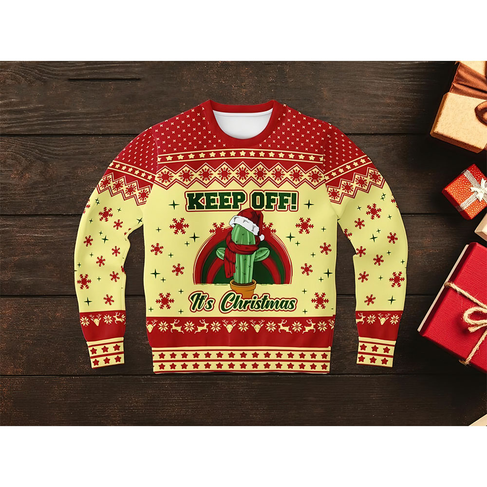 Cactus Keep Off Christmas Sweater Cactus Keep Off Christmas Sweater