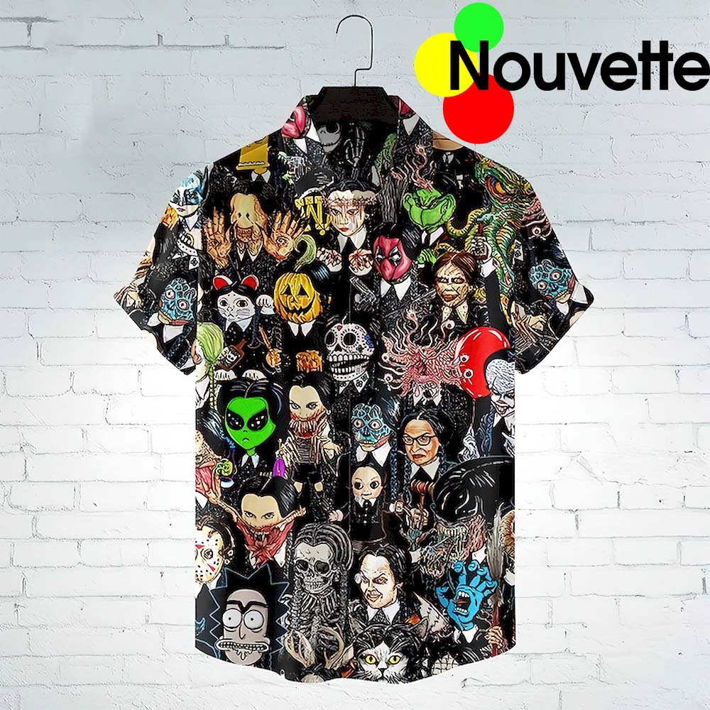 Halloween Characters Hawaiian Shirt Halloween Characters Hawaiian Shirt