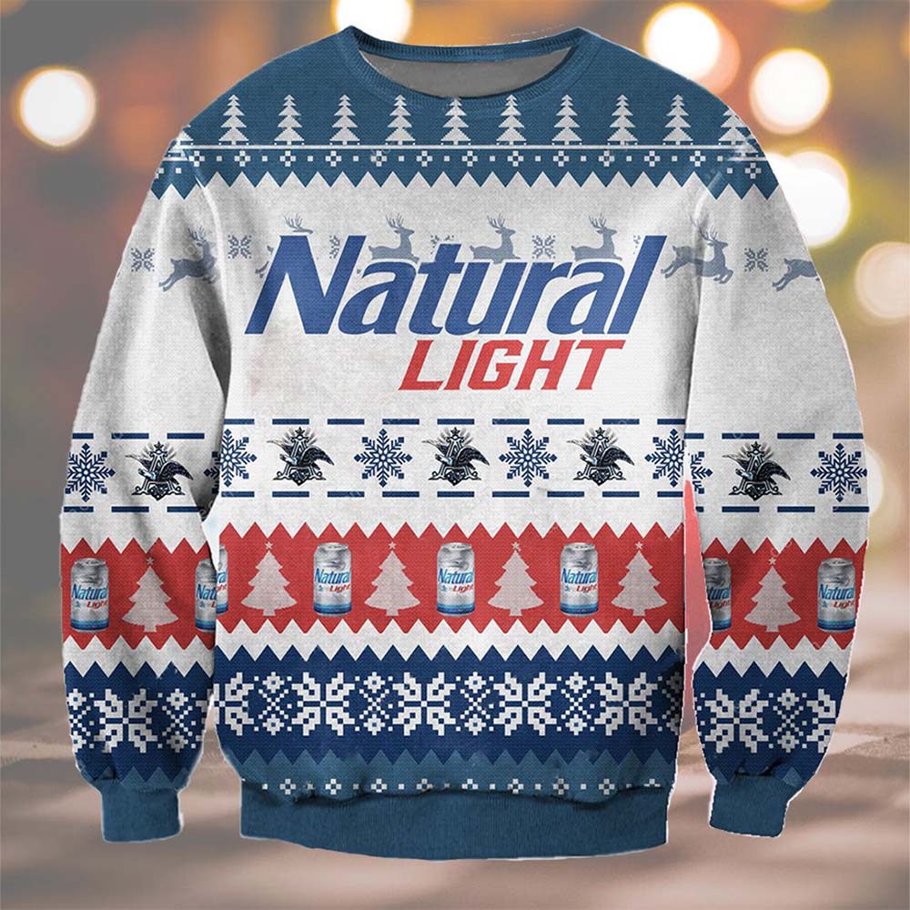 Natural Light Ugly Christmas Sweater Natural Light Ugly Christmas Sweater