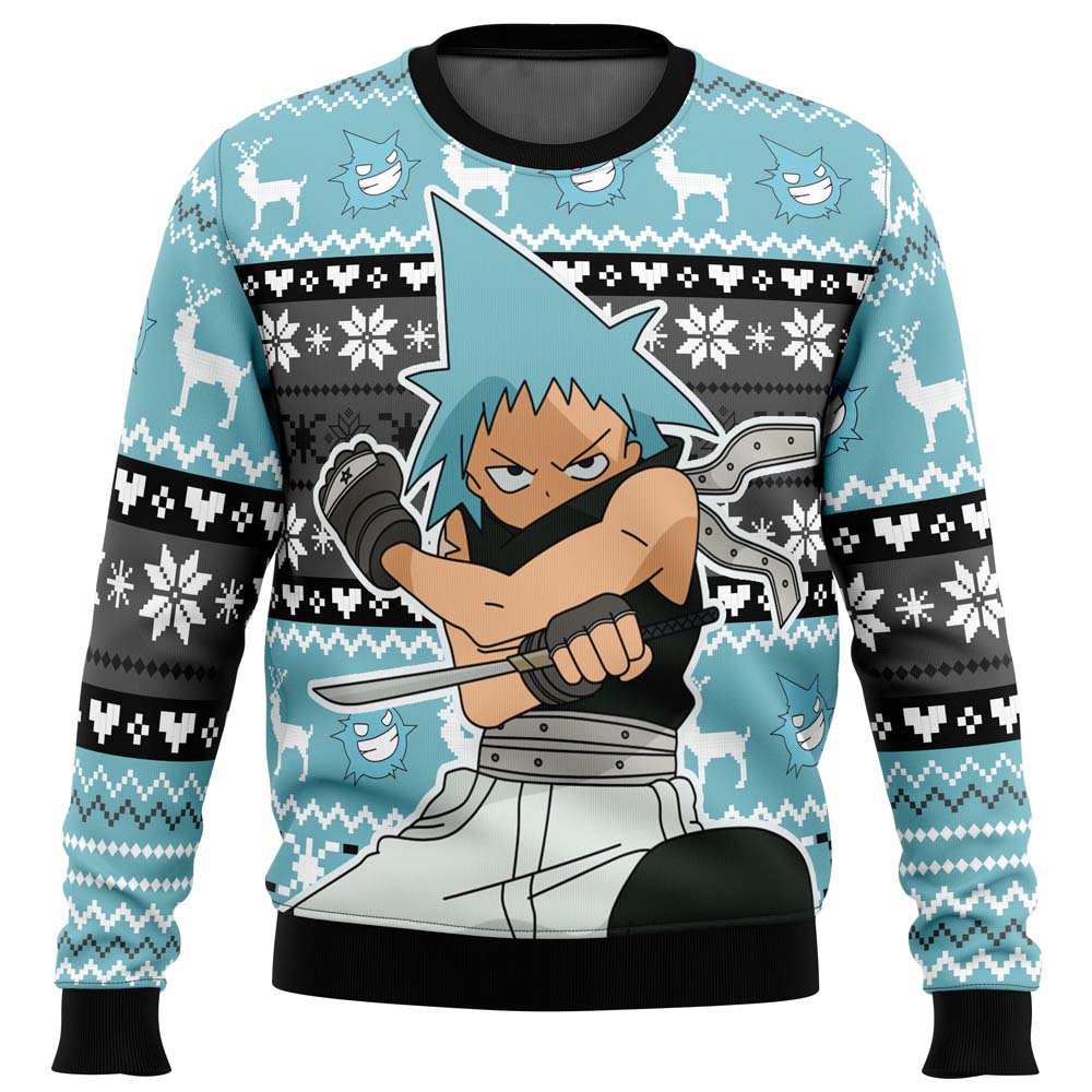 Black Star Soul Eater Ugly Christmas Sweater Black Star Soul Eater Ugly Christmas Sweater