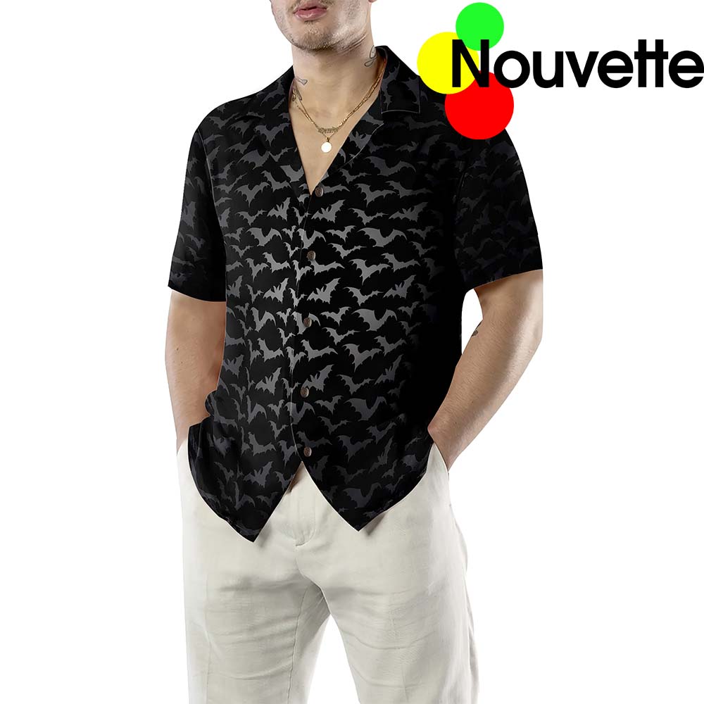 Seamless Bat Goth Hawaiian Shirt Seamless Bat Goth Hawaiian Shirt
