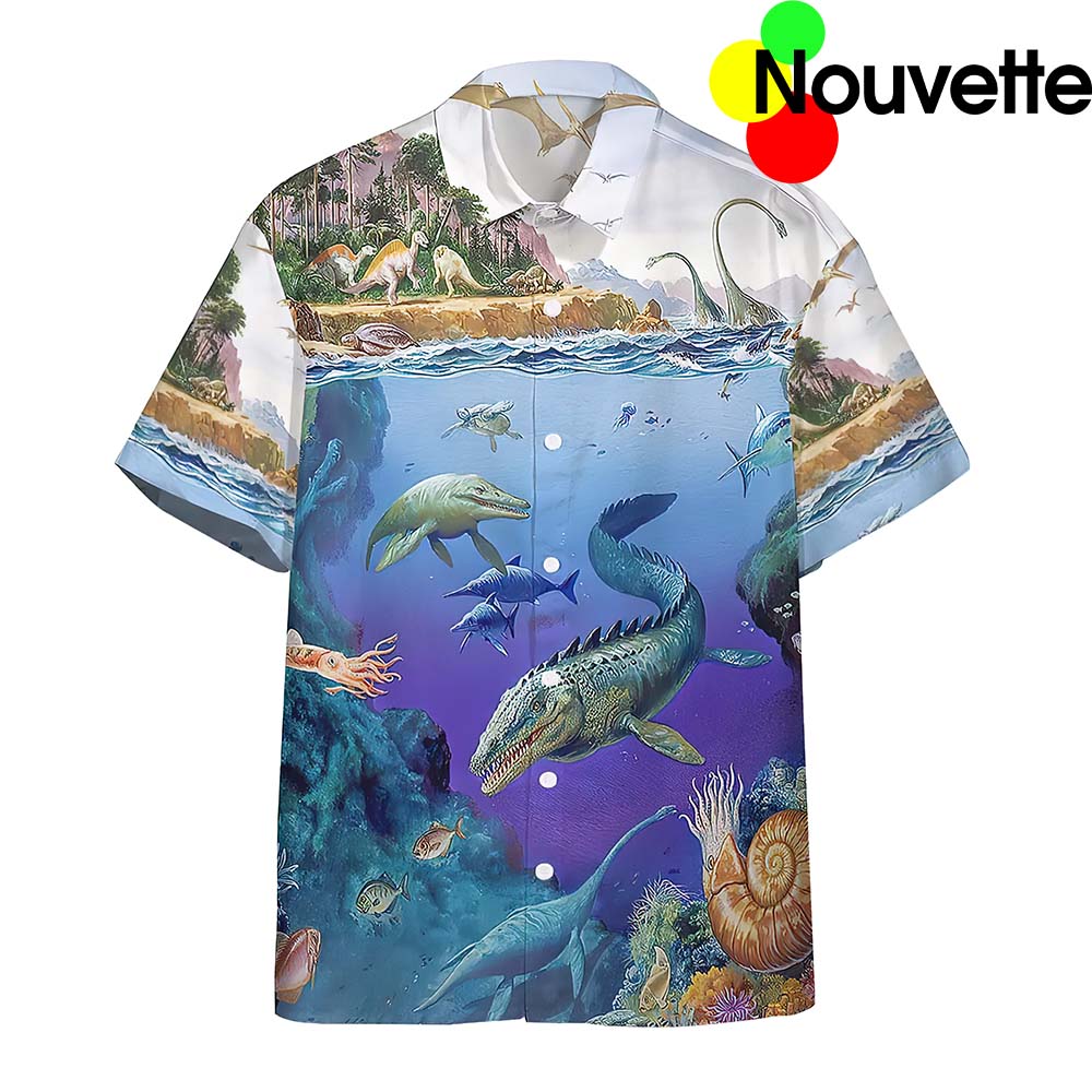 Dinosaurs Population Aloha Hawaiian Shirt