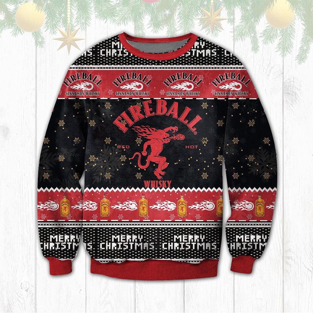 Fireball Whisky Merry Christmas Sweater Fireball Whisky Merry Christmas Sweater