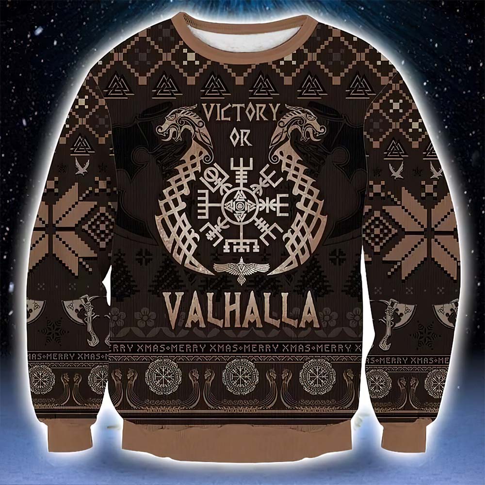 Viking Victory Or Valhalla Christmas Sweater