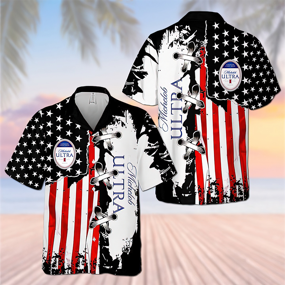 4Th Of July Michelob Ultra Hawaiian Shirt 4Th Of July Michelob Ultra Hawaiian Shirt