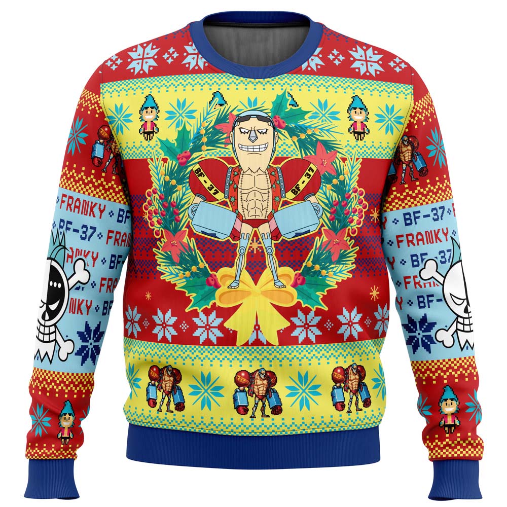 Franky One Piece Ugly Christmas Sweater Franky One Piece Ugly Christmas Sweater
