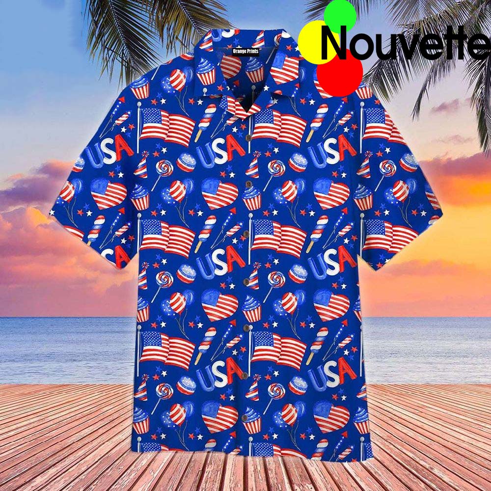 4Th Of July America Festive Hawaiian Shirt 4Th Of July America Festive Hawaiian Shirt