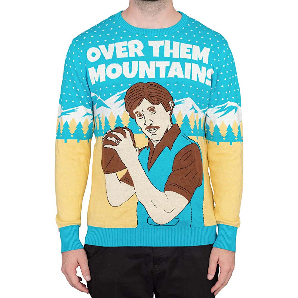 Uncle Rico Over Them Mountains Ugly Christmas Sweater Uncle Rico Over Them Mountains Ugly Christmas Sweater