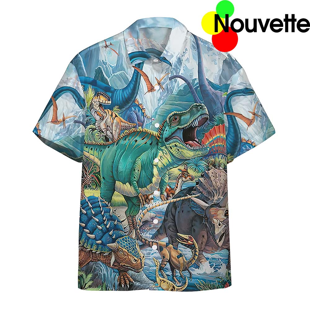 Dinotopia Dinosaurs Park Hawaiian Shirt