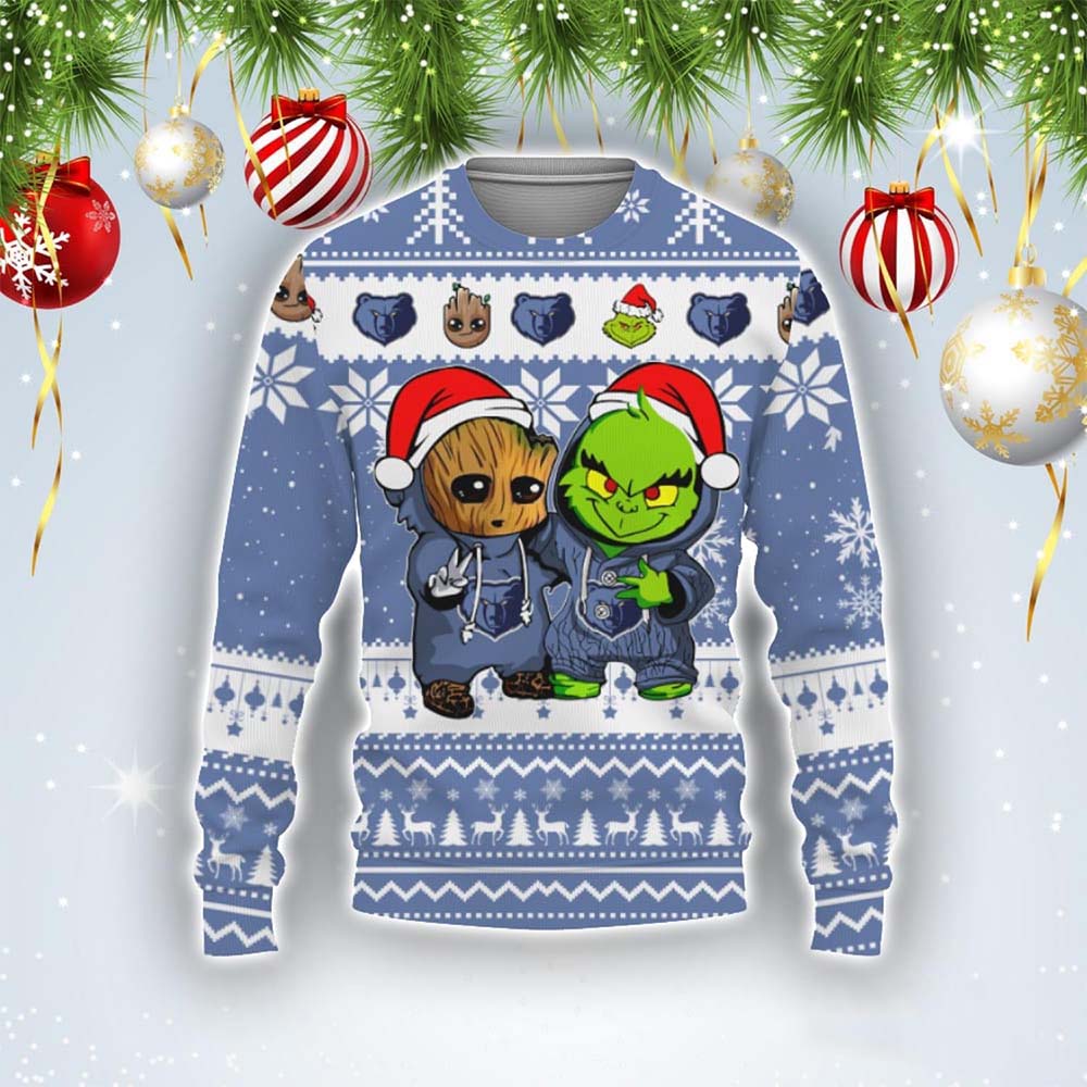 Groot And Grinch Christmas Sweater Groot And Grinch Christmas Sweater