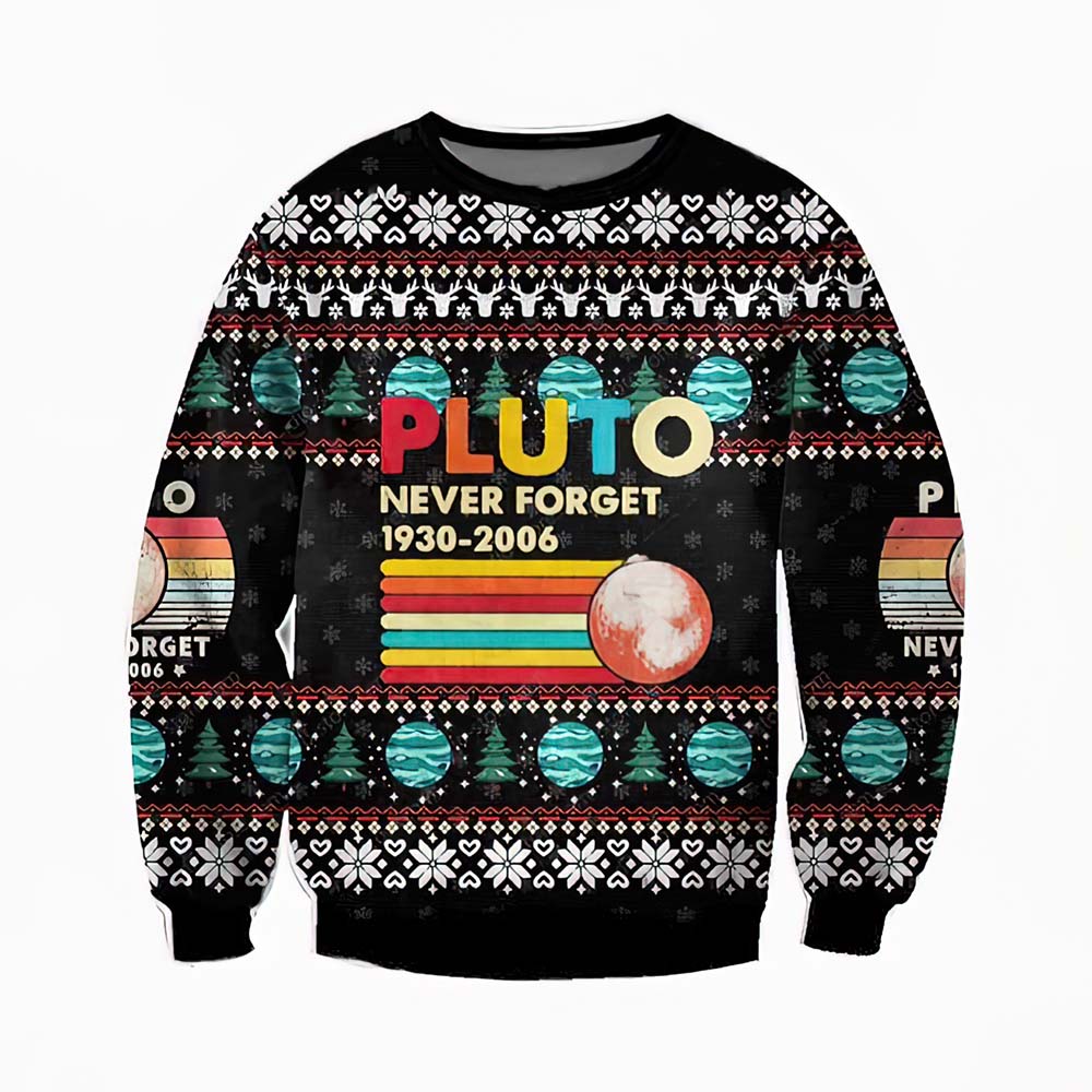 Pluto Never Forget 1930-2006 Christmas Sweater