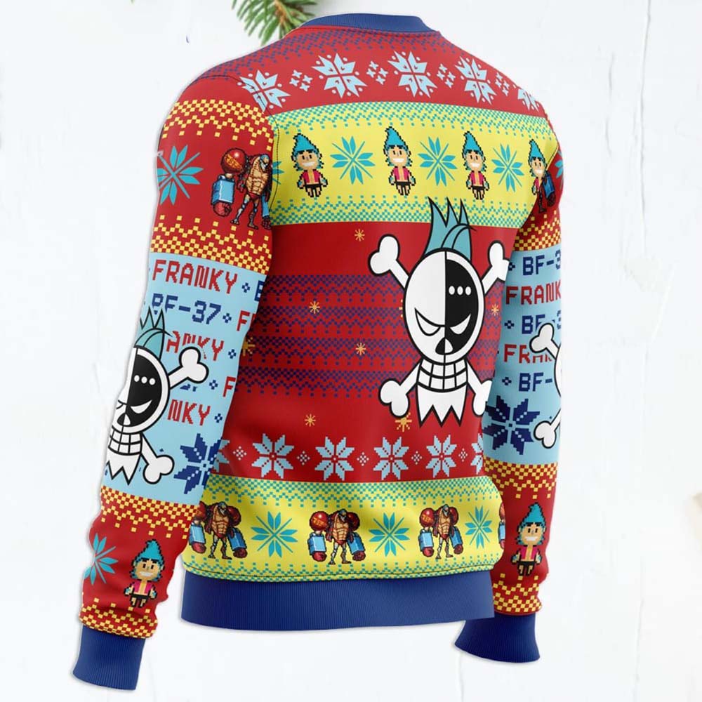 Franky One Piece Ugly Christmas Sweater Franky One Piece Ugly Christmas Sweater