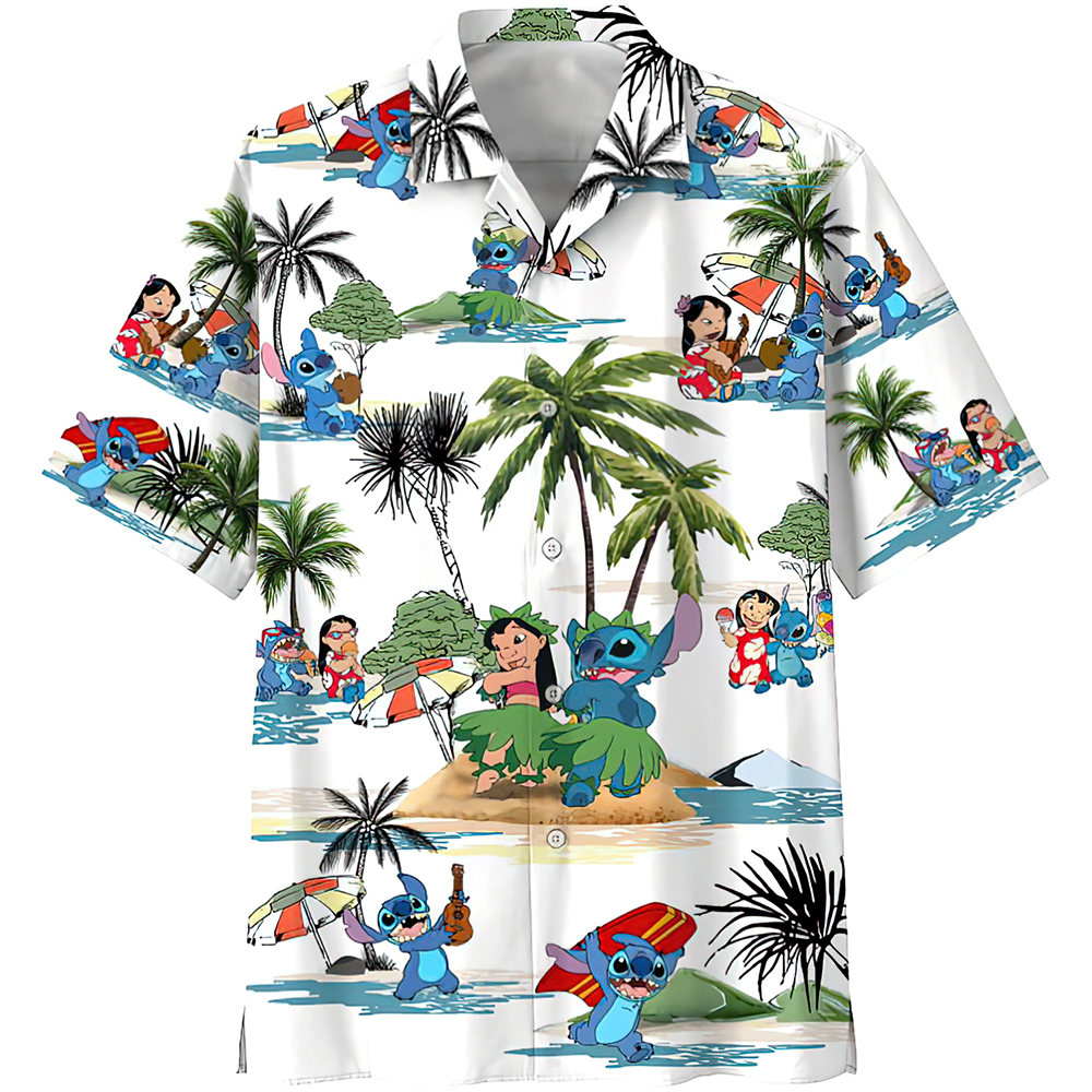 Stitch And Lilo Hawaiian Shirt Stitch And Lilo Hawaiian Shirt